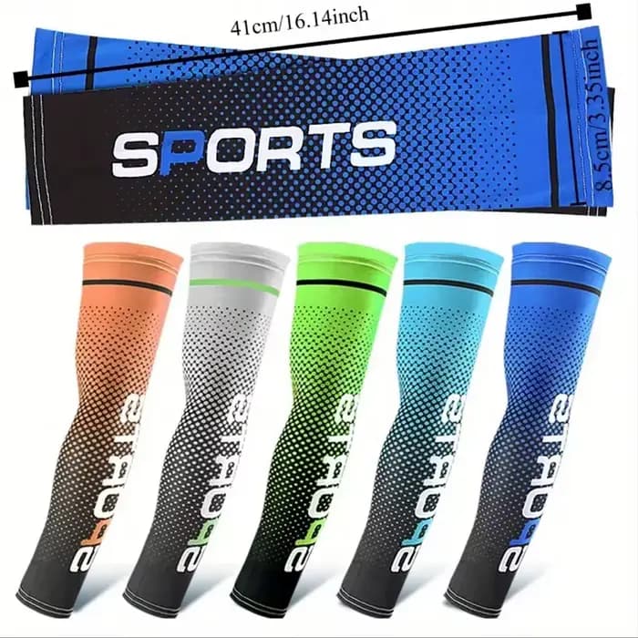 Manches de Protection solaire en soie glacée pour hommes et femmes