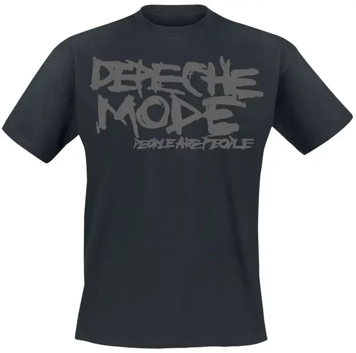 T-shirt imprimé graffiti Depeche Mode People Are People, 100% coton unisexe, streetwear classique sy