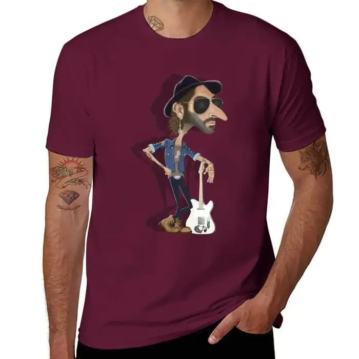 T-shirt graphique de musique Leiva pour hommes