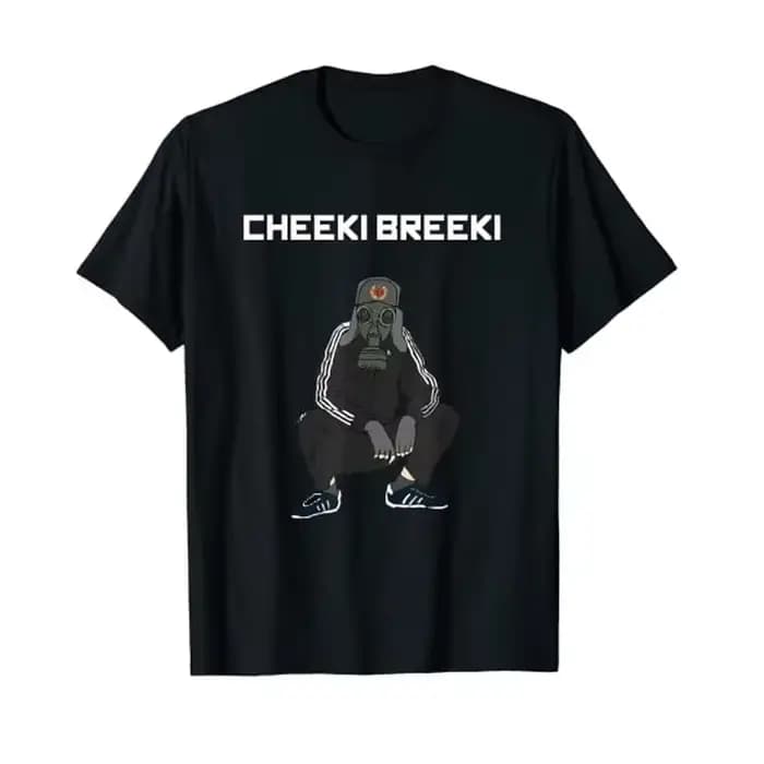 Cheeki Breeki-Gopnik Style Slav drôle Gamer Stalker T-Shirt Humor drôle graphique T-Shirt hauts homm
