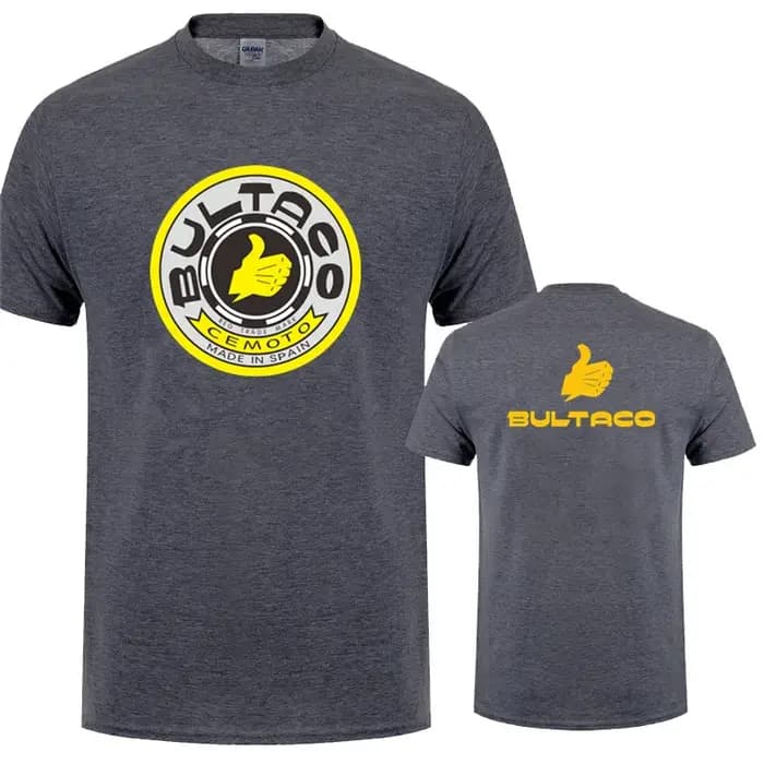 Bultaco Cemoto motos t-shirts mode hommes été à manches courtes coton