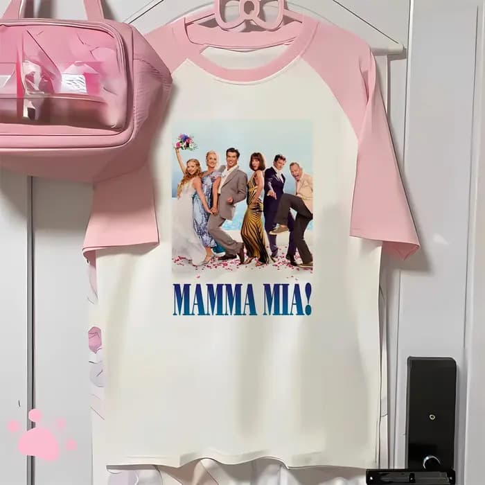 Mamma Mia t-shirt femmes drôle harajuku élégant t-shirt fille y2k harajuku années 2000 vêtements