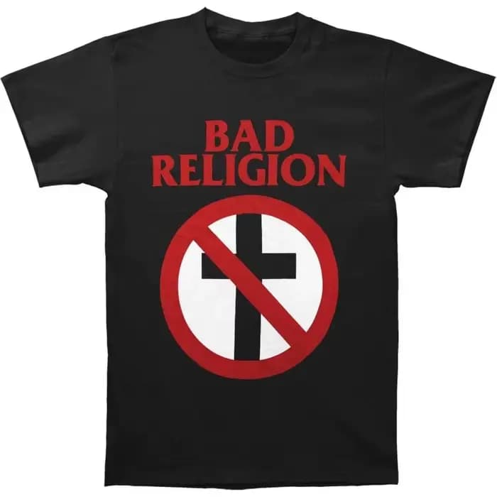 Bad Religion T-shirt classique pour homme noir Ropa Dehombre Vêtements pour homme Chemises Masculina