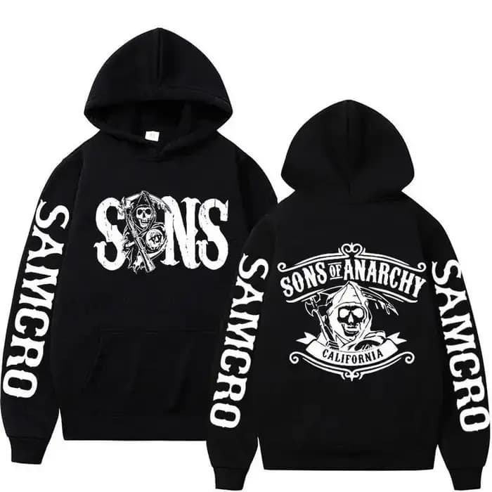 Sons of Anarchy Double face graphique à capuche hommes sweat à capuche hommes femmes Design de mode