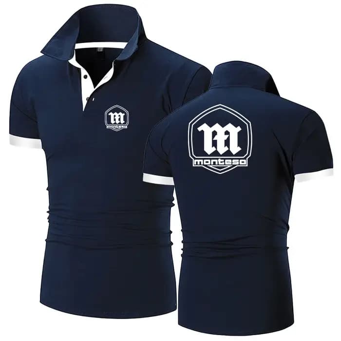 2025 été hommes Montesa moto Logo imprimé séchage rapide confortable respirant haute qualité couleur unie pull Polo