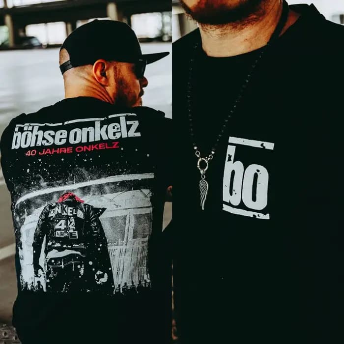 T-Shirt en coton avec image graphique Helden De Tioz Böhse Onkelz pour hommes et femmes, Streetwear d'été