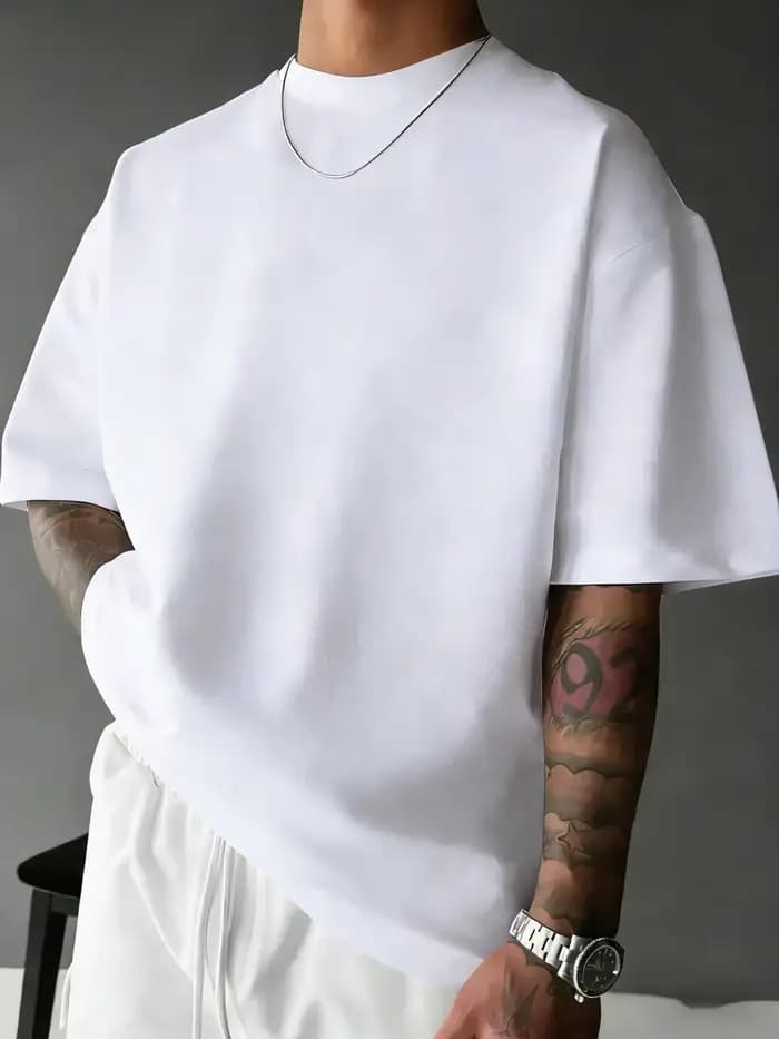 Nouvelle Collection Été 2026 – T-shirt Homme Tendance Urbaine Sportive à Manches Courtes en Coton Pur de Haute Qualité – Meilleure Vente