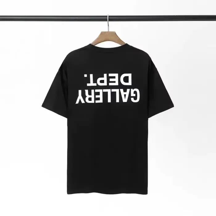 GALLERY DEPT inspiré revers imprimé T-Shirt 100% coton surdimensionné Streetwear