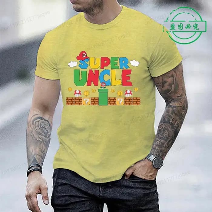 T-shirt Super Uncle pour homme