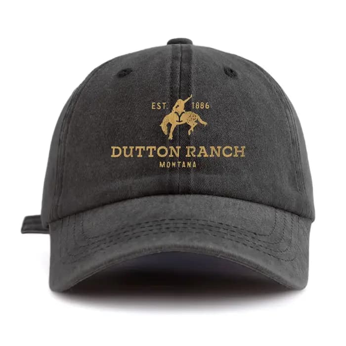 Casquette de baseball imprimée Dutton Ranch pour adultes, style rétro minimaliste, décontractée, dou