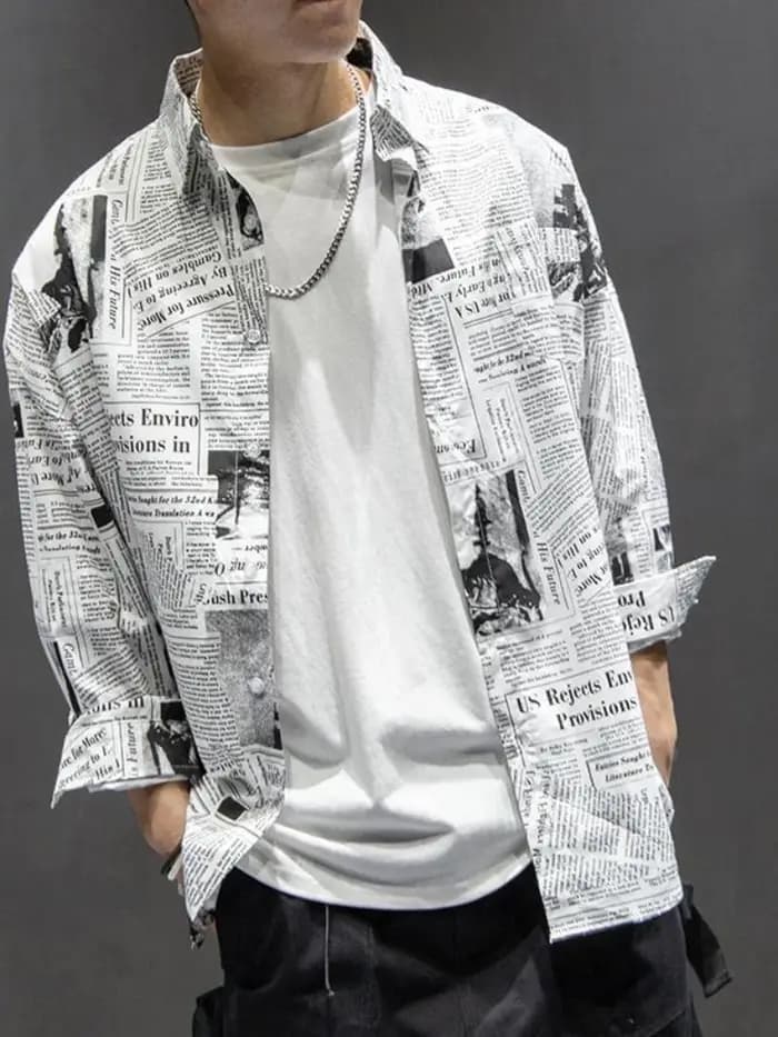 Chemise japonaise pour hommes