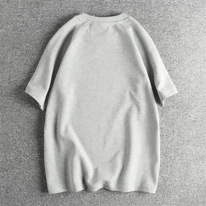 T-shirt à manches courtes en tissu gaufré pour hommes