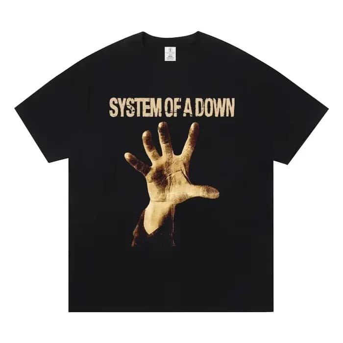 T-shirt du groupe System of A Down 2026 en coton doux pour l'été