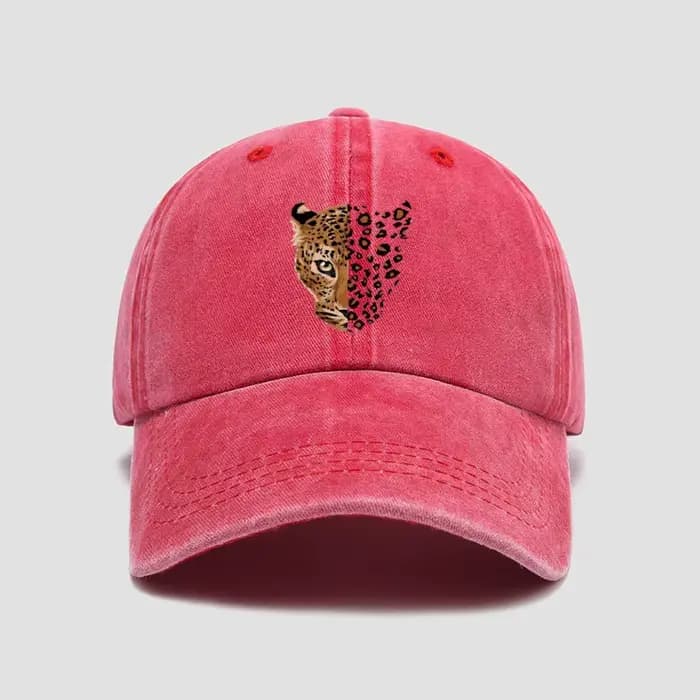 Casquette de baseball à imprimé léopard à la mode – Conception réglable