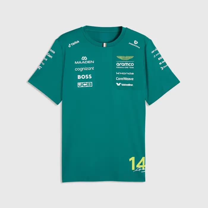 T-shirt d'équipe Aston Martin 2026 Fernando Alonso