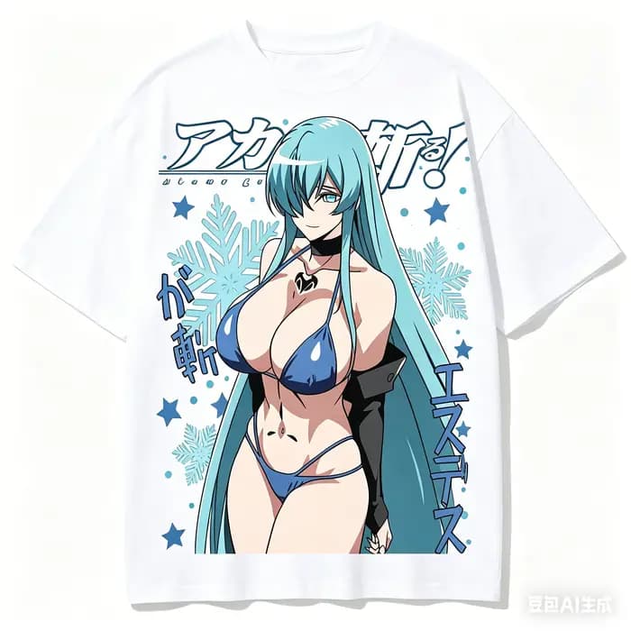 T-shirt en coton A kame ga Kill