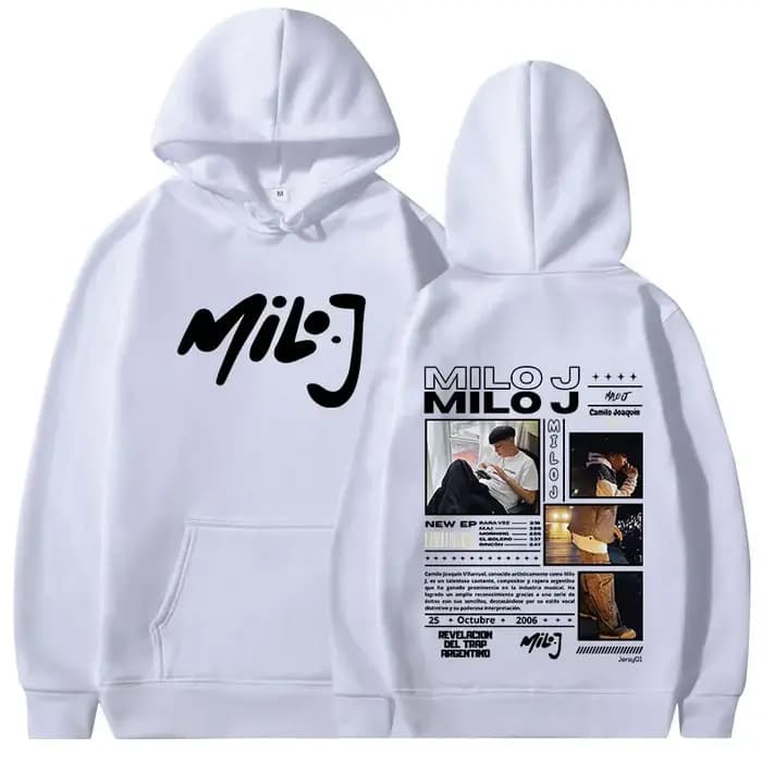 Rappeur Milo J 111 Album Merch sweat à capuche pour homme femmes vêtements Vintage Hip Hop