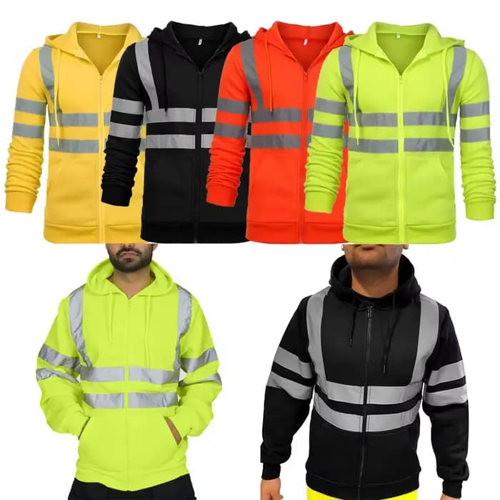 Y-Smile-Sweat à capuche zippé pour le travail de nuit