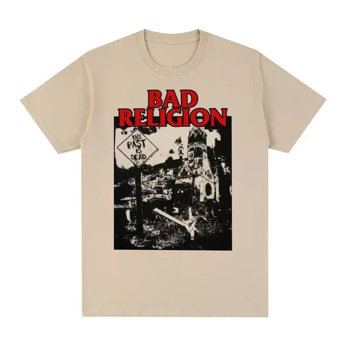 BAD RELIGION-T-shirt vintage en coton pour homme et femme, streetwear, punk rock, rétro, Harajuku