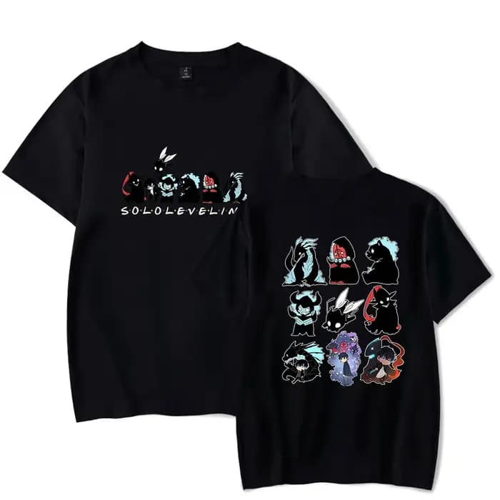 Solo nivellement T-shirt Merch T-shirts Cosplay femmes hommes mode décontracté col rond manches cour