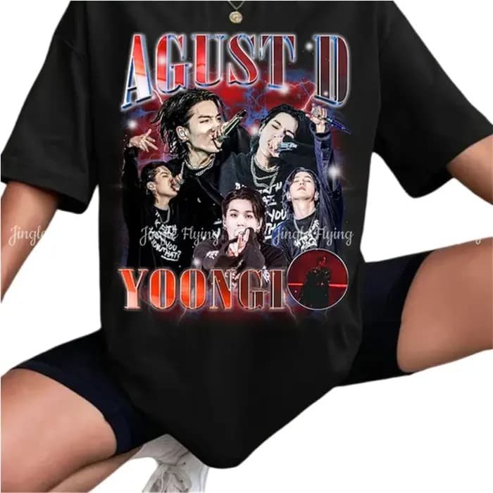 Agust D Tour T-Shirt Vintage Min Yoongi Chemise de tournée mondiale