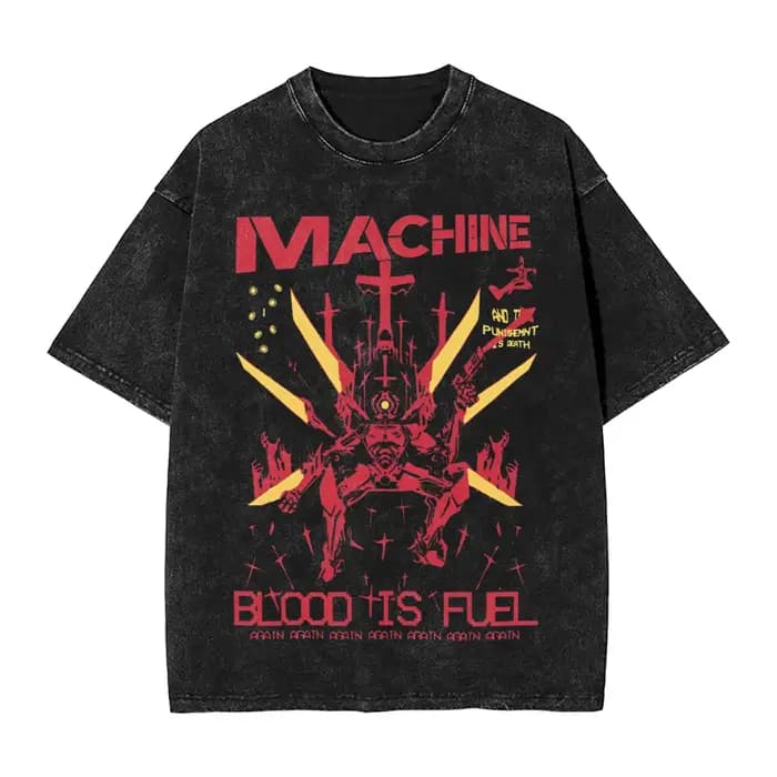 Hell is Kill Ultrakill Shooter T-shirt graphique hommes femmes vêtements Vintage lavé coton à manche