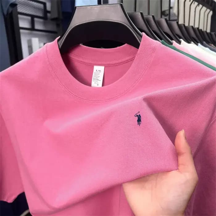 100% coton hommes à manches courtes T-shirt marque de mode Paul Pony broderie été nouveau haut de ga
