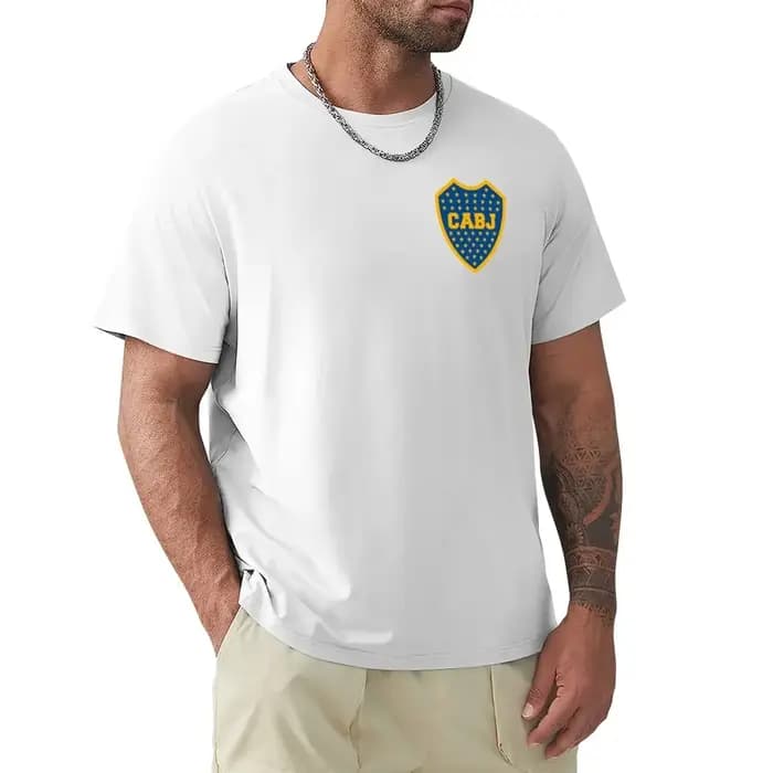 T-shirt Boca Juniors Vintage pour Homme – Col Rond