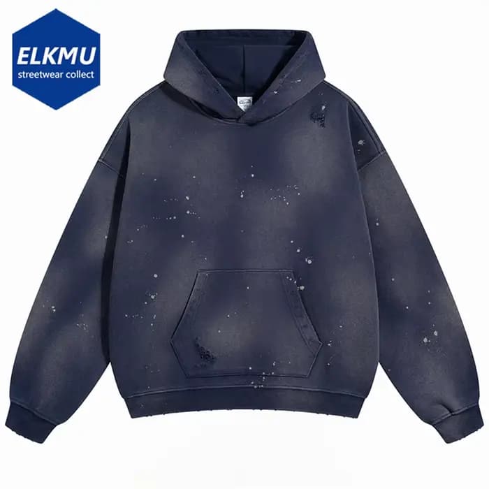 Sweat à capuche Vintage cassé pour hommes