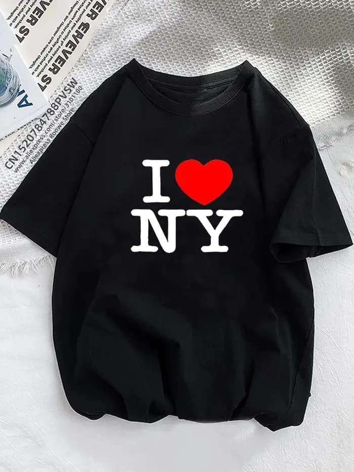 T-shirt graphique I Love NY New York pour femme