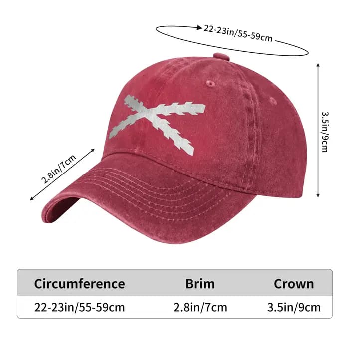 Casquettes de baseball blanches à croix bordeaux