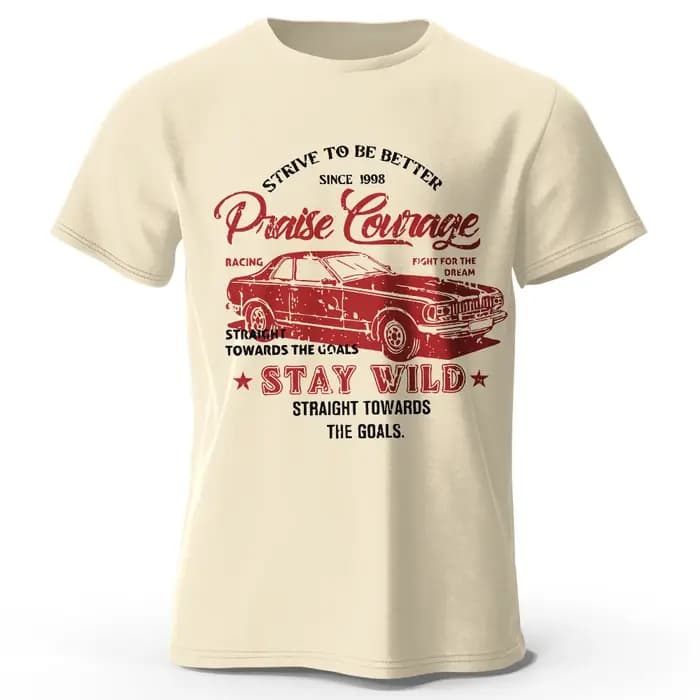 T-Shirt imprimé voiture ancienne pour hommes et femmes