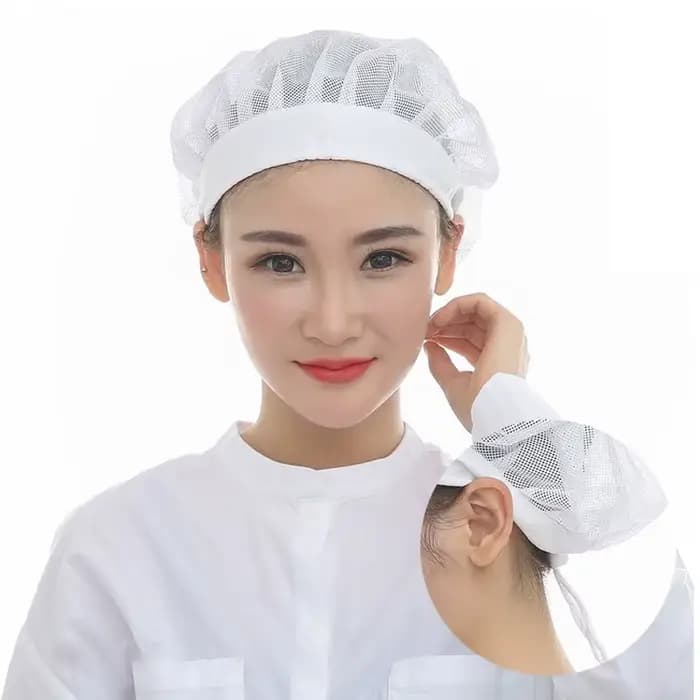 Casquettes en filet réglables blanches