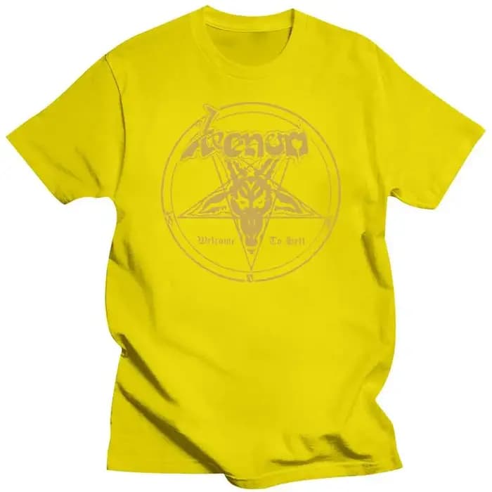 Venom Metal Band Welcome to Hell Album T-shirt noir pour homme