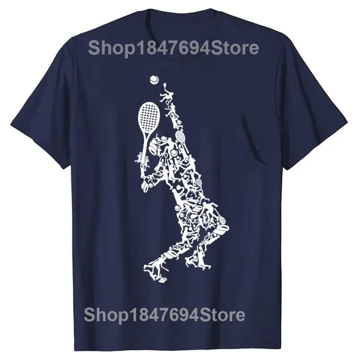 T-shirt graphique IkRacket dans le dessin pour hommes