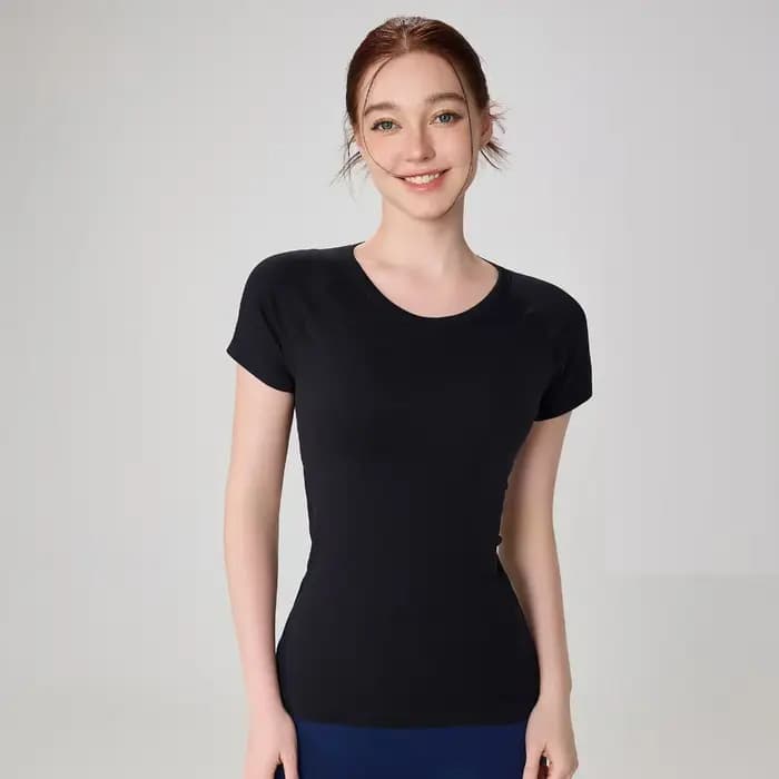 Femmes Yoga haut sans couture Sport t-shirts chemise de Fitness vêtements