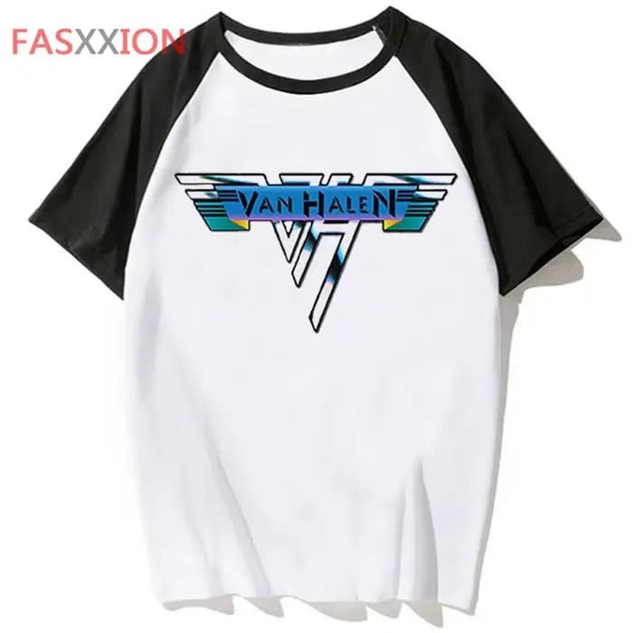 T-shirt Van Halen pour hommes, streetwear, humoristique, animé