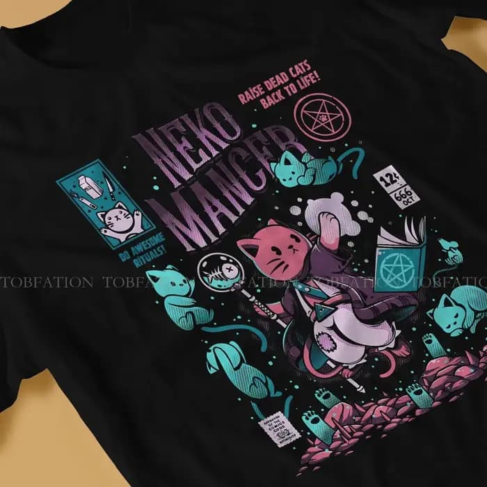 T-shirt à col rond As Hell Nekomancer pour adolescent