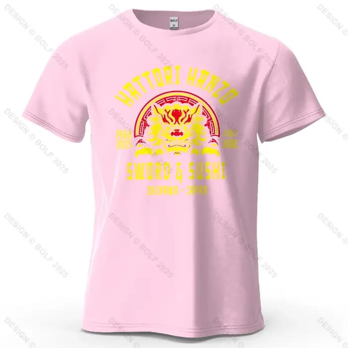 T-Shirt homme imprimé guerrier samouraï 100% coton surdimensionné Art culturel t-shirts graphiques pour haut pour femme