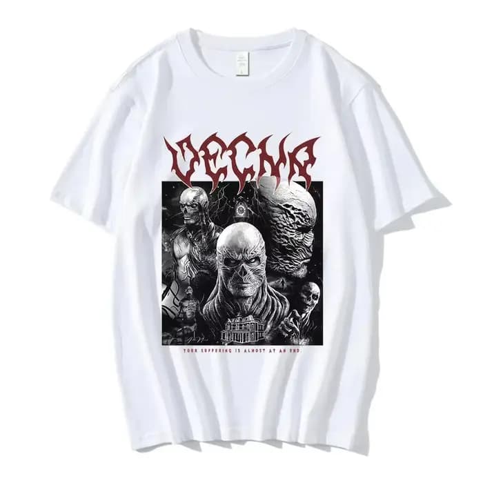 T-shirt unisexe en coton 100% avec graphismes de l'épisode 001 de la série télévisée Stranger Vecna