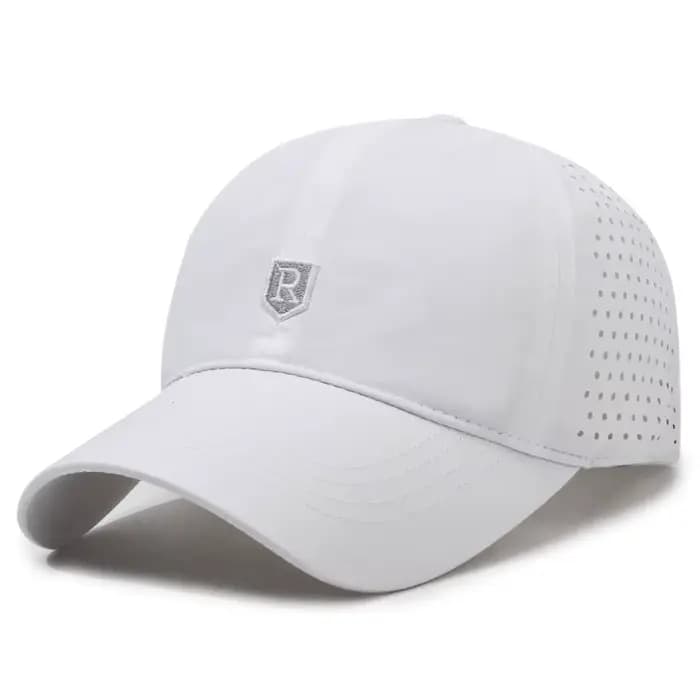 Casquette de baseball à séchage rapide pour hommes, logo R, maille perforée, respirante, casquette à