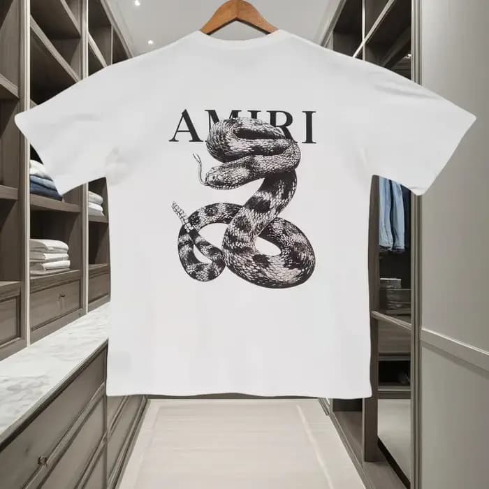T-shirt ample à motif serpent