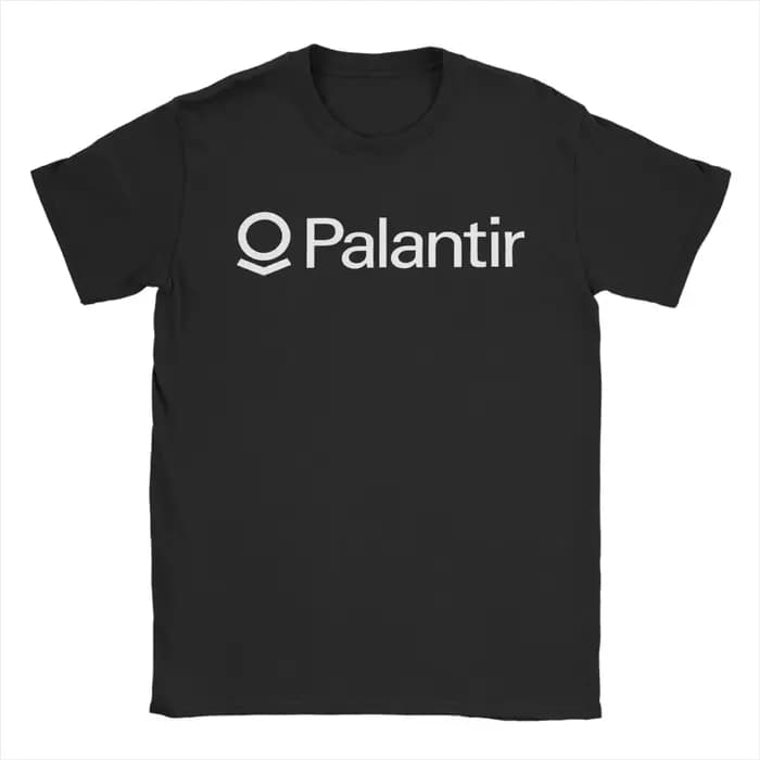 Palantir Company Logo T-Shirt été 100% coton T-Shirts pour homme populaire personnalisé T-Shirt manc
