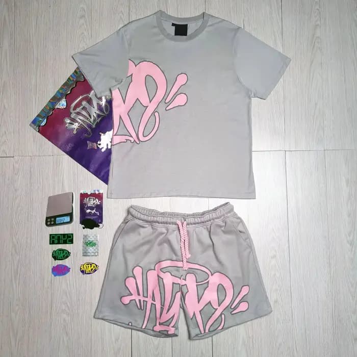 T-shirt et short décontractés d'été Synaworld pour l'extérieur