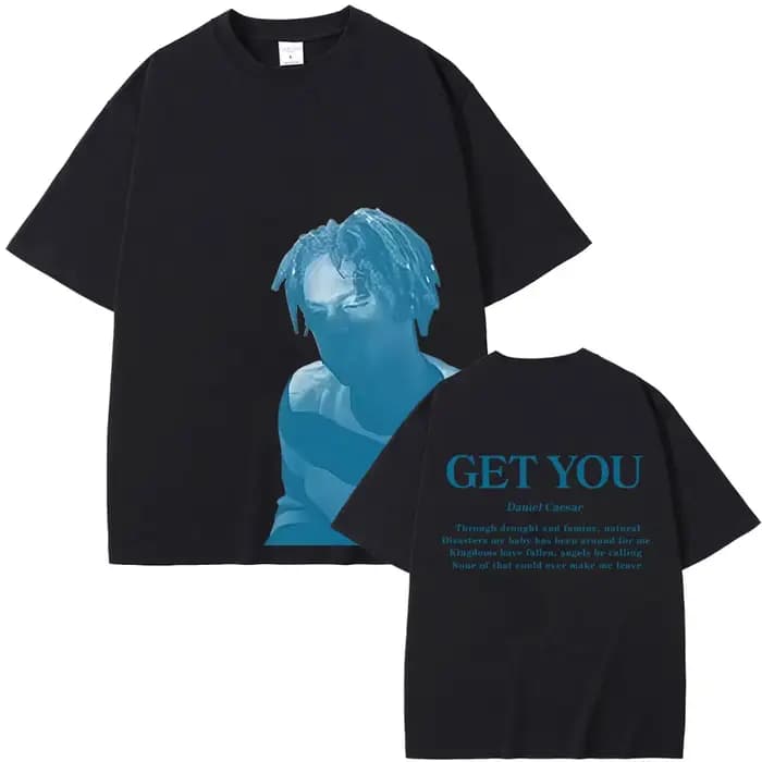 T-shirt Rapper Daniel Caesar Get You pour hommes et femmes, mode Hip Hop, musique Pop, T-shirts en c