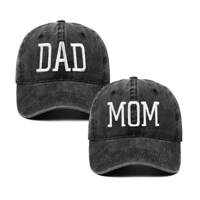 Maman papa cadeaux chapeau brodé pour Couples Parents casquettes de Baseball réglables cadeau