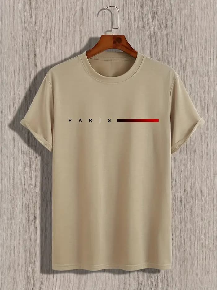 T-shirt décontracté pour homme 100 % coton