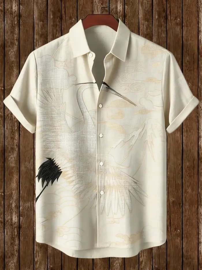 Chemise d'été à manches courtes pour hommes