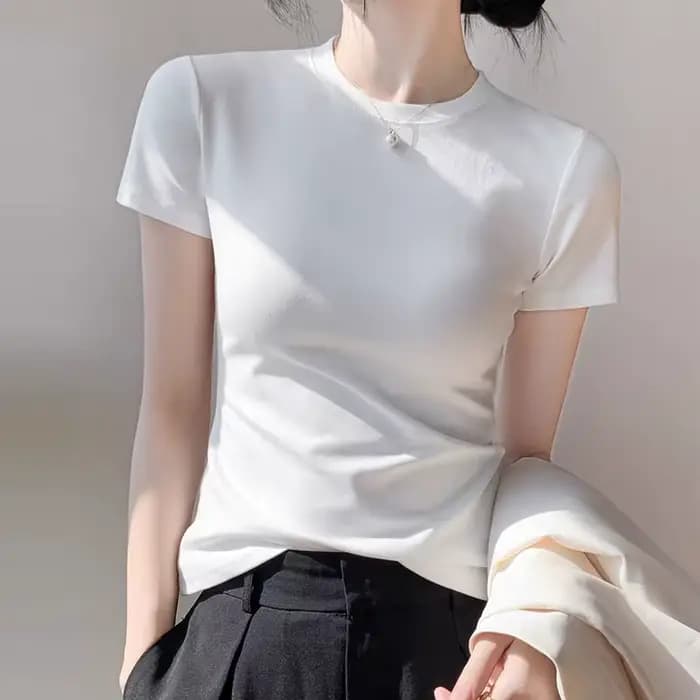 T-shirt en coton personnalisé pour femme