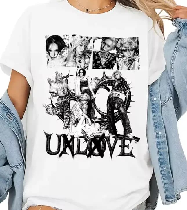 T-shirt graphique rétro XLOV UXLXVE 2026 pour hommes et femmes, en coton, style Y2K, mode hip-hop, c